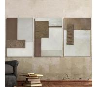 LTjiajuypd Canvas Painting Modern Nordic Effect Geometric Wall Art Abstract Lines Art Poster and Prints For Living Room Home Decor Mural(50x75cm-3Pcs)