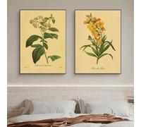 LTjiajuypd Canvas Posters Minimalist Plants and Flowers Painting Style Print Painting Peach Strawberry Wall Art Home Room Decor 30x45cm-2Pcs Frameless