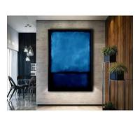 LTjiajuypd Canvas Print Modern Minimalist Color Wall Art Mark Rothko Blue Orange Hd Picture Art Poster Modern Living Room Home Decor 70x100cm Frameless