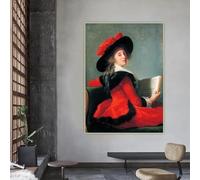 LTjiajuypd Canvas Prints Baroness by Élisabeth Vigée Le Brun Canvas Oil Painting Picture Wall Artwork For Living Room Home Decoration(60x90cm)