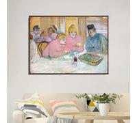 LTjiajuypd Classic Abstract Wall Art French Toulouse-Lautrec HD Canvas Print Poster Home Living Room Bedroom Decorative Painting(35x50cm)