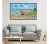 LTjiajuypd Classical Madame Monet and Her Son Oil Painting Print Claude Monet Vintage Poster Wall Canvas Painting Bedroom Decor(30x40CM/Frameless)