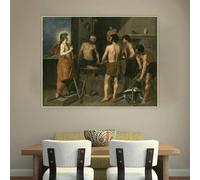 LTjiajuypd Diego Velazquez《The Forge of Vulcan》Canvas Prints Oil Painting Artwork Poster Picture Wall Home Living Room Decoration(50x70cm)