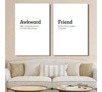LTjiajuypd English Words and Explanatory Note Minimalist Wall Art Print Canvas Painting Posters for Living Room Modern Home Decor 40x50cm-2pcs Frameless
