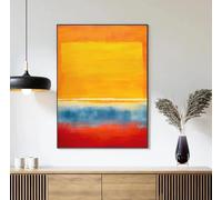 LTjiajuypd Famous Mark Rothko Colorful Gradient Abstract Posters Prints Canvas Painting Wall Art Picture Living Room Home Decor 50x75cm Frameless