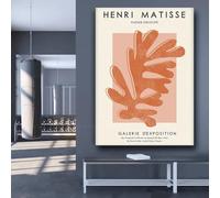 LTjiajuypd Henri Matisse Coral poster Art Print Painting the cut outs Leaf burnt Nordic Style For Living Room Office Home Decoration(30x50CM/Frameless)
