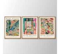 LTjiajuypd Henri Matisse Prints Matisse Poster Matisse Wall Art The Open Window Gallery Wall Art Museum Exhibition Art Home Decor(40x60cm-3Pcs)