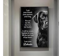 LTjiajuypd Human Friend Animal Dog Canvas Paintings on The Wall Art Posters Prints Wall Pictures for Living Room Home Wall Decor 50x75cm Frameless