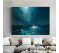 LTjiajuypd Ivan Aivazovsky The Birth Of Aphrodite Canvas Oil Painting Print Poster Picture Modern Wall Home Living room Decoration(40x50cm)