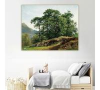LTjiajuypd Ivan Shishkin《Beech Forest in Switzerland》Canvas Prints Oil Painting Art Poster Picture Wall Home Decoration(40x60cm)