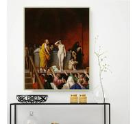 LTjiajuypd Jean-Leon Gerome《The slave market in Rome》Canvas Prints Oil Painting Famous Artwork Picture Modern Home Decoration 50x75CM Frameless