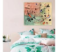 LTjiajuypd Joan Miro《The Morning Star》Abstract Canvas Prints Oil Painting Artwork Poster Picture Wall Home Living Room Decoration 70x100CM Frameless