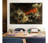 LTjiajuypd Karl Bryullov The Last Day Of Pompeii Canvas Prints Art Oil Painting Artwork Picture Poster Home Room Decoration 27.5"x39.4"(70x100cm) No frame