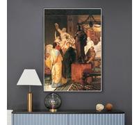 LTjiajuypd Lawrence Alma-Tadema《A Sculpture Gallery 1867》Canvas Prints Oil Painting Artwork Poster Picture Modern Home Decor 27.5"x39.4"(70x100cm) No frame