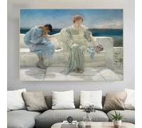 LTjiajuypd Lawrence Alma-Tadema《Ask Me No More》Canvas Prints Oil Painting Art Poster Picture Wall Home Living room Decor 31.4"x47.24"(80x120cm) No frame