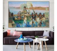 LTjiajuypd Lawrence Alma-Tadema The Finding Of Moses Canvas Prints Oil Painting Artwork Poster Picture Modern Wall Home Decor 27.5"x39.4"(70x100cm) No frame
