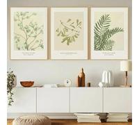 LTjiajuypd Nordic Four Seasons Wall Art Poster Minimalist Flowers Grass Trees Mural Home Decor Canvas Pictures Prints Room Decor 40x60cm-3Pcs Frameless
