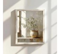LTjiajuypd Olive Tree Still Life Painting Wall Art Vintage Botanical Modern Organic Mediterranean, Vertical Home Interior Decoration(60x85cm)