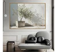 LTjiajuypd Still Life Roses Olive Tree Pear Bread Apple Lemon Canvas Painting Print Botanical Art Poster Wall Picture Home Decor(60x90CM/Frameless)