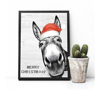 LTjiajuypd Vintage Donkey Poster and Prints, Nice Ass Quote, Funny Sign Canvas Painting, Wall Art for Toilet Office Home Decoration(50x75cm)