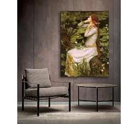 LTjiajuypd Vintage John William Waterhouse Victorian Woman Portrait Poster Print Wall Art Pictures Canvas Painting Room Home Decor(30x45cm)