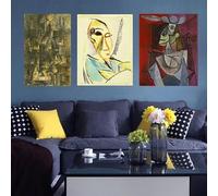 LTjiajuypd Vintage Pablo Picasso Famous Artwork Collection Poster Canvas Painting Abstract Wall Art For Gallery Living Room Home Decor(60x85cm-3Pcs)