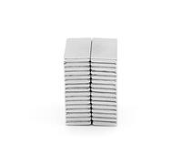 LTKJ 50 Pack Rectangular Silver Neodymium Bar Magnets, Rare Earth Magnets For Multi-Use, Fridge, Crafts or DIY (20x10x2mm)