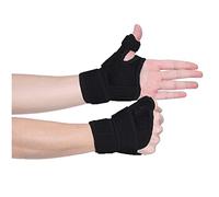 LTLCLZ 1Pair Flexible Splint Wrist Thumb Support Brace For Tendonitis Arthritis Breathable Thumb Protector Guard,Black