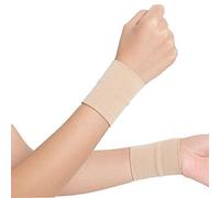 LTLCLZ 1Pair Sport Sweatband Wristband Wrist Protector Gym Running Sport Safety Wrist Support Brace Wrap Bandage,Flesh,M