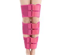 LTLCLZ 3Pcs Set Effective O Leg X Type Leg Bowed Legs Knee Valgum Straightening Correction Band Posture Corrector Beauty Leg Band Belt,Pink,M