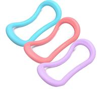 LTLCLZ 3PCS Yoga Ring Fascia Stretching Ring Pilates Circle Yoga Massage Ring Training Tool For Toning Thighs Abs And Legs,SetA,Hard