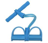 LTLCLZ 4Tube Pedal Ankle Puller Gym Fitness Resistance Bands Exercise Equipment Elastic Up Pull Rope Indoor Workout Bands Sport,Blue
