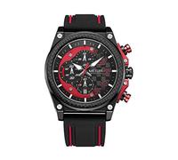 LTLCLZ Men's Watch Timing with Calendar Multi-Function Fashion Sports Men's Watch Silicone Strap Quartz Watch