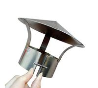 LTLWSH Stainless Steel Chimney Cowl Cap, Rain And Snow Cover Protector Cap, Chimney Flue Cowl Pipe Rain Cover Vent Cap,Round Windproof Cap Rain Hat,150mm