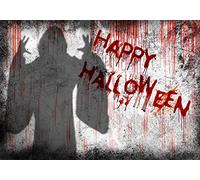 LTLYH 7X5ft Bloody Halloween Backdrop Fabric Dripping Blood Ghost Shadow Photo Backdrops for Photoshoot Horror Halloween Party Banner Portrait Photo Booth Backdrop Props A066