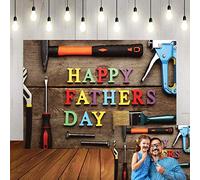 LTLYH 7x5ft Happy Father's Day Photography Background Fixing Tools Backdrops Retro Wood Photo Studio Background Prop Backdrop Fathers Day Decoration A100
