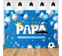 LTLYH 8x6ft Father's Day Photography Backdrop Spanish El Mejor Papá Del Mundo Backdrop I Love Dad Decoration Feliz Día Del Padre Party Decor Father's Day Banner Backdrops for Photography 266