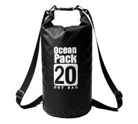 LTMGL Floating Waterproof Dry Bag 5L/10L/15L/20L for women-Lightweight&Durable Dry Sack Backpack for Kayaking, Swimming, Camping, Hiking-Soft&Abrasion-Resistant with Roll-Top Closure (BLACK, 20L)