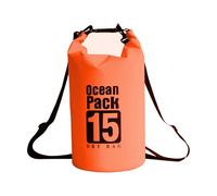 LTMGL Floating Waterproof Dry Bag 5L/10L/15L/20L for women-Lightweight&Durable Dry Sack Backpack for Kayaking, Swimming, Camping, Hiking-Soft&Abrasion-Resistant with Roll-Top Closure (ORANGE, 15L)
