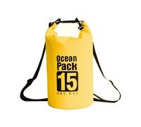 LTMGL Floating Waterproof Dry Bag 5L/10L/15L/20L for women-Lightweight&Durable Dry Sack Backpack for Kayaking, Swimming, Camping, Hiking-Soft&Abrasion-Resistant with Roll-Top Closure (YELLOW, 15L)