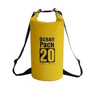 LTMGL Floating Waterproof Dry Bag 5L/10L/15L/20L, Roll Top Sack for Kayaking, Swimming, Camping, Hiking, Beach, Fishing, Diving Heavy Duty Straps (Multiple Colors Available) (YELLOW, 20L)