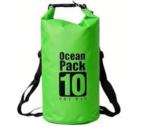 LTMGL Floating Waterproof Dry Bag 5L/10L/15L/20L, Roll Top Sack for Kayaking, Swimming, Camping, Hiking, Beach, Fishing, Diving Heavy Duty Straps (Multiple Colors Available) (GREEN, 10L)