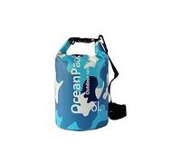 LTMGL Waterproof Dry Bag 5L/10L/20L for men- PVC Material, Camo Design, Single/Dual Shoulder Straps for Kayaking, Swimming, Beach, Boating & Outdoor Activities (BLUE CAMO, 5L)