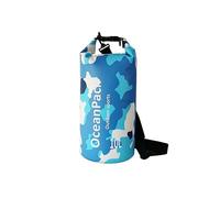 LTMGL Waterproof Dry Bag 5L/10L/20L for men- PVC Material, Camo Design, Single/Dual Shoulder Straps for Kayaking, Swimming, Beach, Boating & Outdoor Activities (BLUE CAMO, 10L)