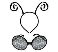 LTMMC 1 Set of Funny Sunglasses and Antenna Headband, Butterfly Bee Ladybug Costumes Kids, Alien Headband, fancy Accessories for Kids and Adult Women at Parties, Graduations, Festivals