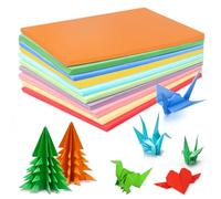 LTMMC 100Sheets Coloured Paper A4, 70gsm 10 Colours Origami Paper