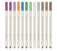 LTMMC 12PCS Acrylic Paint Pens, Metal Markers for A Variety of Surfaces Such as Paper Glass Metal Stone Plastic Etc. DIY Art