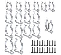 LTMMC 16 Pcs Heavy Duty Spring Clips TerryClips, 13mm/15mm/19mm/25mm Metal Tool Storage Clips for Pipes, Steel Garage & Shed Organizer, Wall Mounted Tool Holder Clips