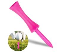 LTMMC 50PCS Pink Golf Tees Plastic, 57mm Long Golf Tees, Stable and Reusable Driving Range Tees for Golf Courses, Greens, Grasses