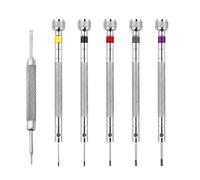 LTMMC 6-in-1 Precision Screwdriver Set + Watch Pins Removal Tool | 5 Mini Flathead Screwdrivers (0.8/1.0/1.2/1.4/1.6mm), Precision Screwdriver Kit for Jewelry, Sunglasses & Electronics Repair